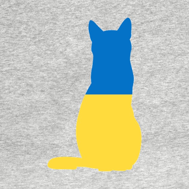 Ukraine Cat Flag by Wickedcartoons